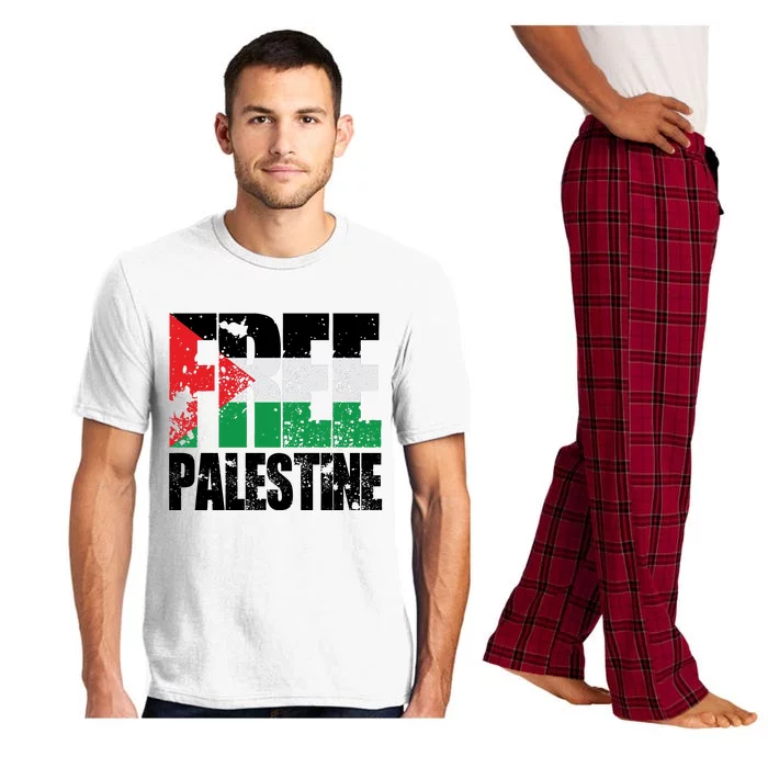 Free Palestine Support Palestine Gaza Jerusalem Pajama Set