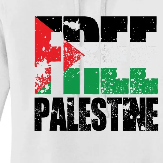 Free Palestine Support Palestine Gaza Jerusalem Women's Pullover Hoodie