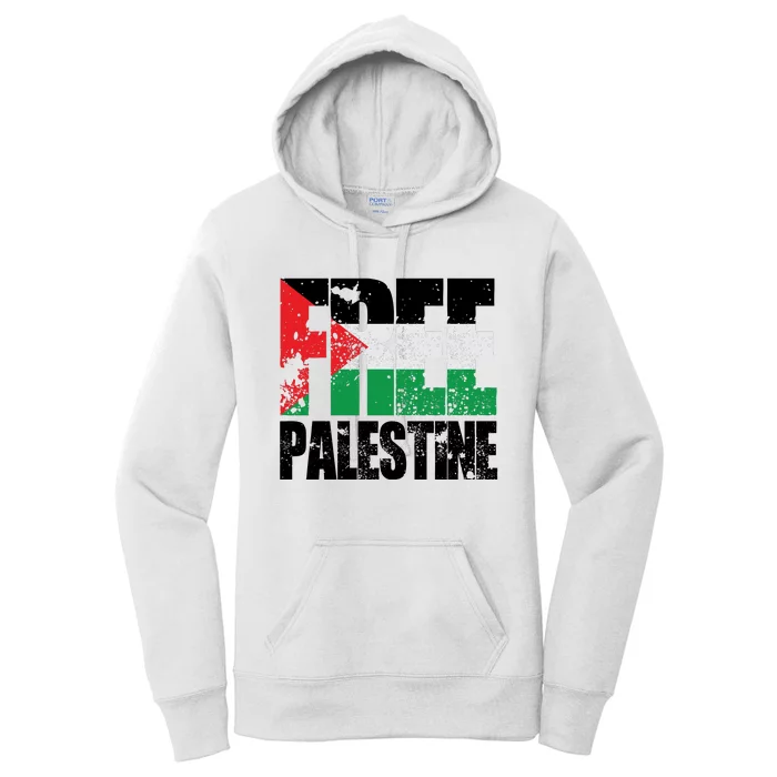 Free Palestine Support Palestine Gaza Jerusalem Women's Pullover Hoodie