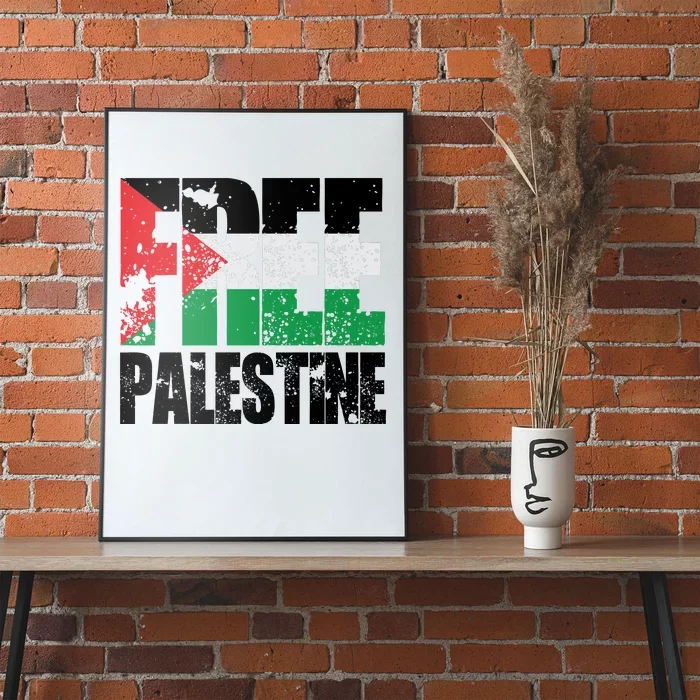 Free Palestine Support Palestine Gaza Jerusalem Poster