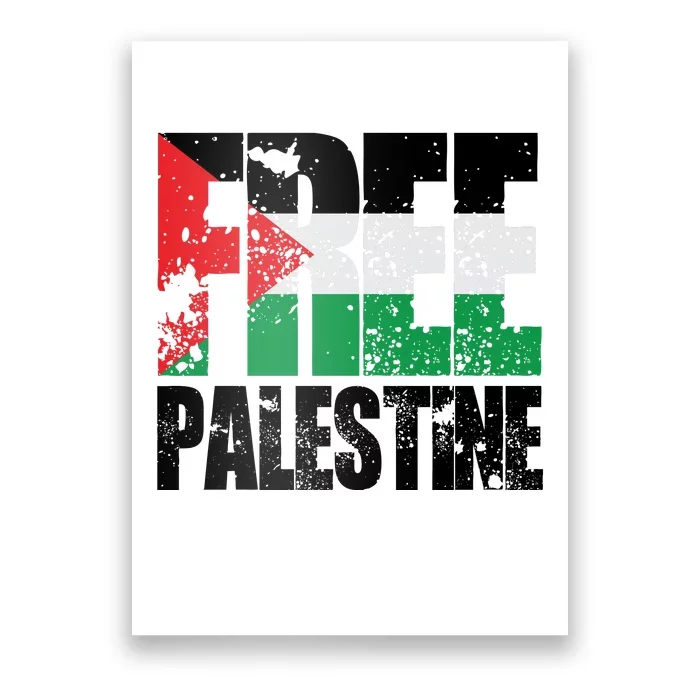 Free Palestine Support Palestine Gaza Jerusalem Poster