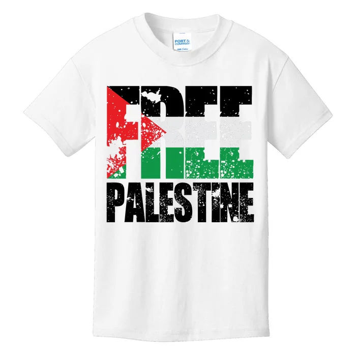 Free Palestine Support Palestine Gaza Jerusalem Kids T-Shirt