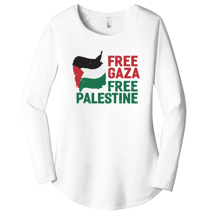 Free Palestine Stand With Palestine Activist Equality Women's Perfect Tri Tunic Long Sleeve Shirt