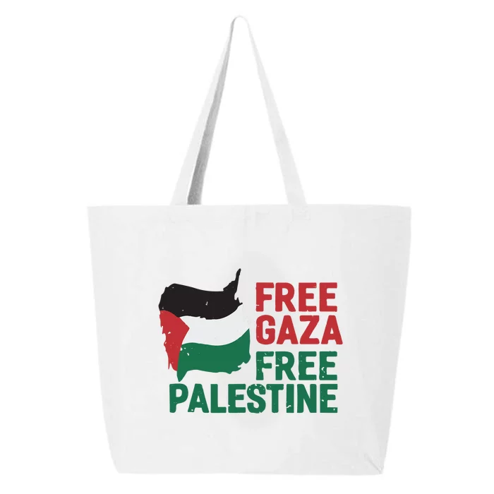 Free Palestine Stand With Palestine Activist Equality 25L Jumbo Tote