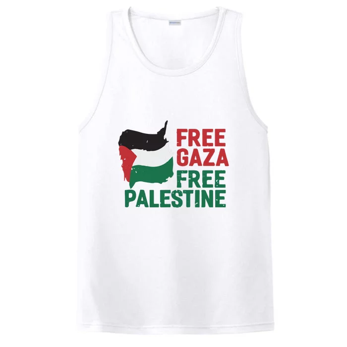 Free Palestine Stand With Palestine Activist Equality Performance Tank