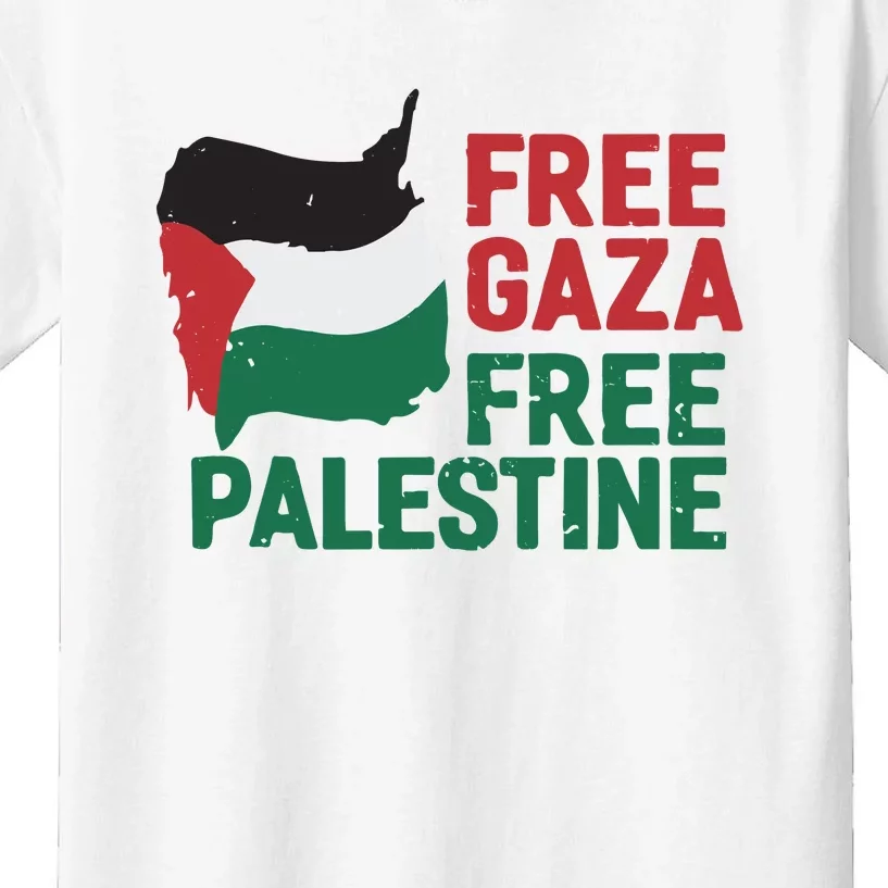 Free Palestine Stand With Palestine Activist Equality Kids T-Shirt