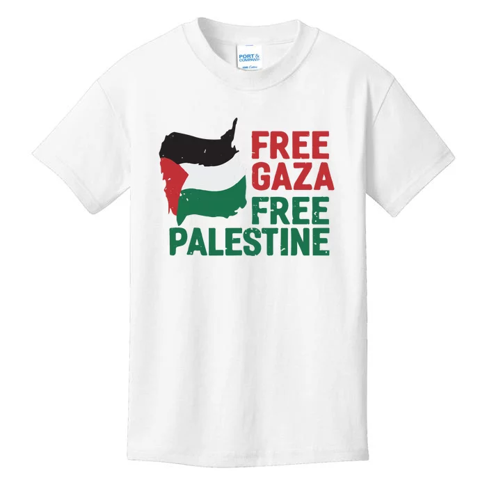 Free Palestine Stand With Palestine Activist Equality Kids T-Shirt