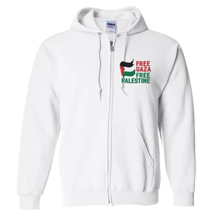 Free Palestine Stand With Palestine Activist Equality Full Zip Hoodie