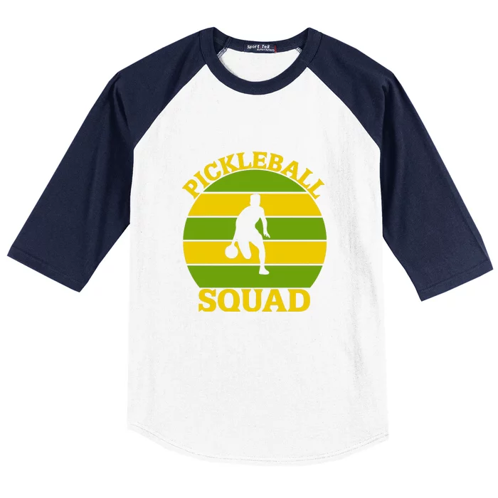 Funny Pickleball Squad Sport Gift For Pickleball Team Baseball Sleeve Shirt