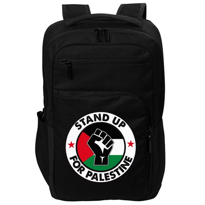 Free Palestine Stand up For Palestine Impact Tech Backpack