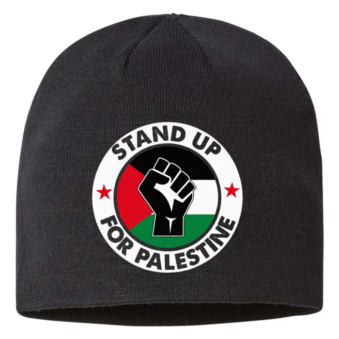 Free Palestine Stand up For Palestine 8 1/2in Sustainable Knit Beanie