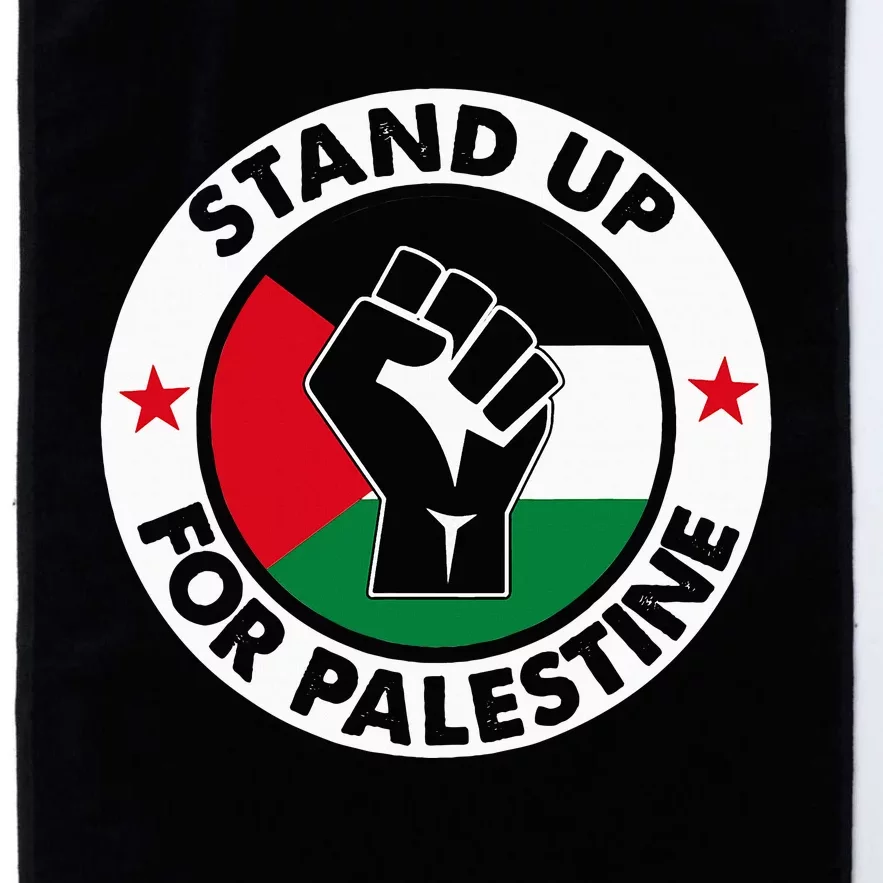 Free Palestine Stand up For Palestine Platinum Collection Golf Towel