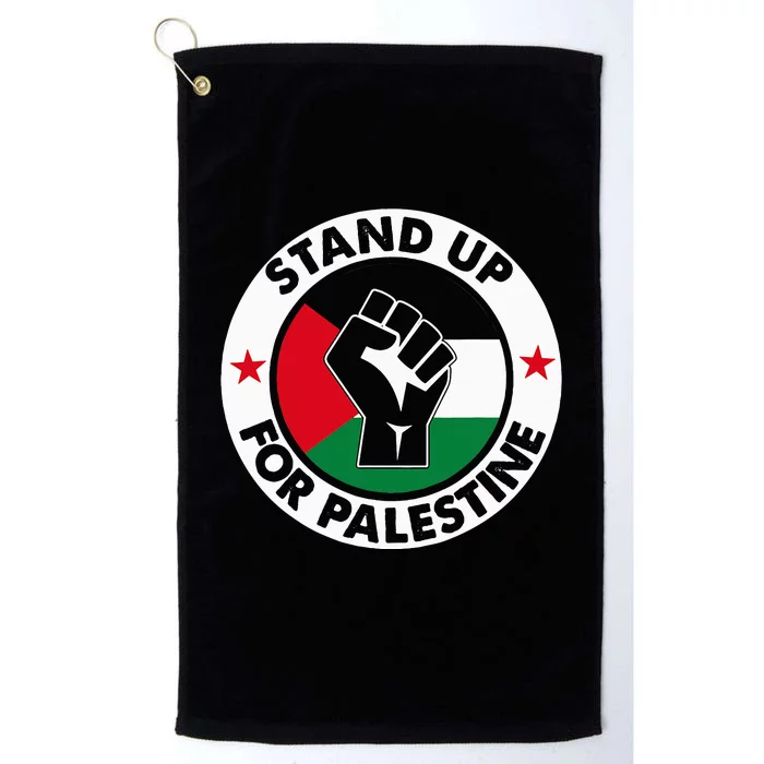 Free Palestine Stand up For Palestine Platinum Collection Golf Towel