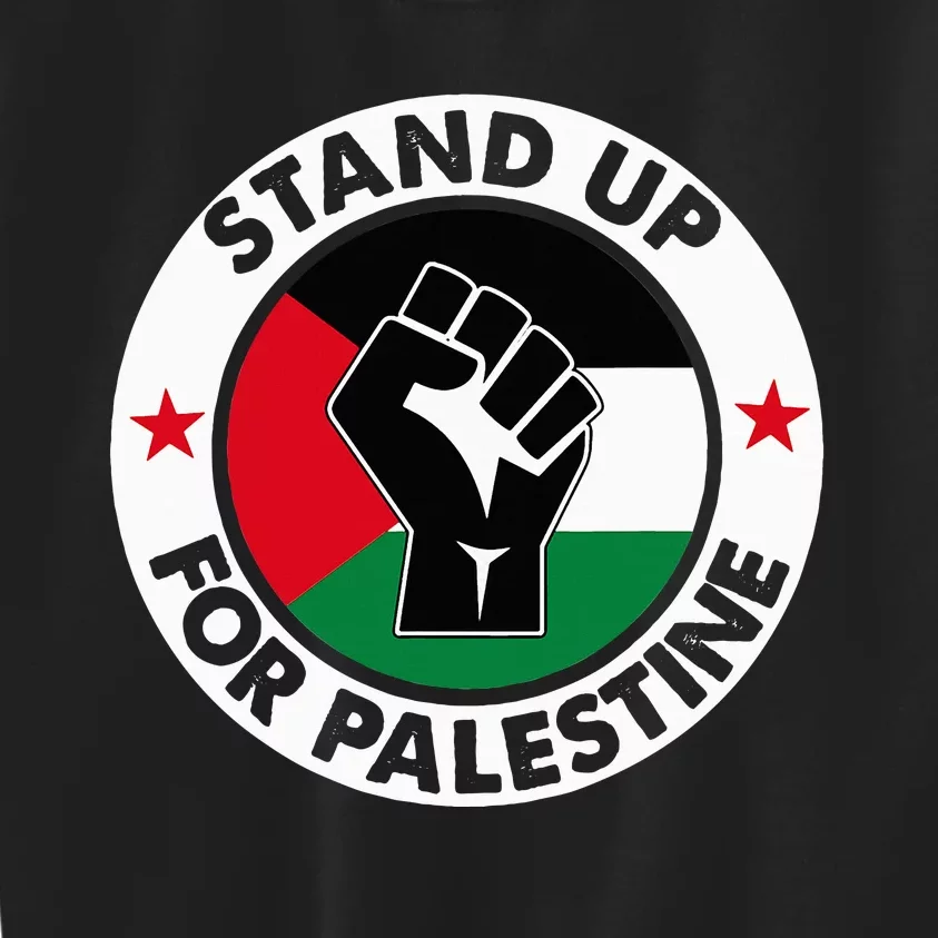 Free Palestine Stand up For Palestine Kids Sweatshirt