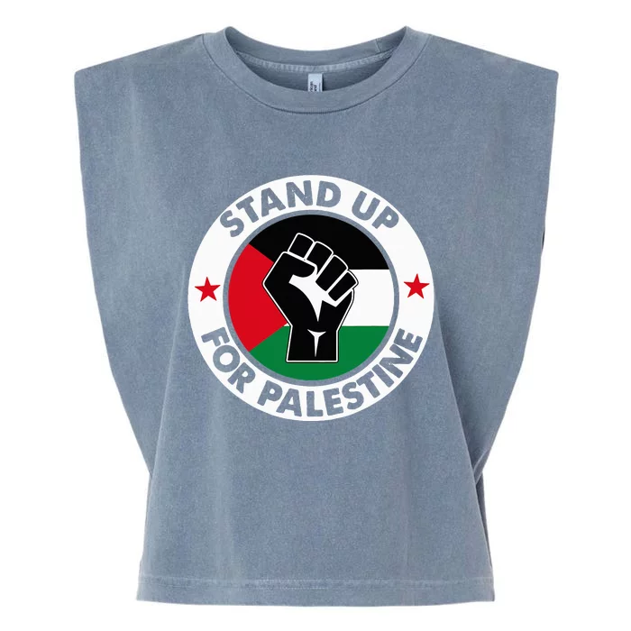 Free Palestine Stand up For Palestine Garment-Dyed Women's Muscle Tee