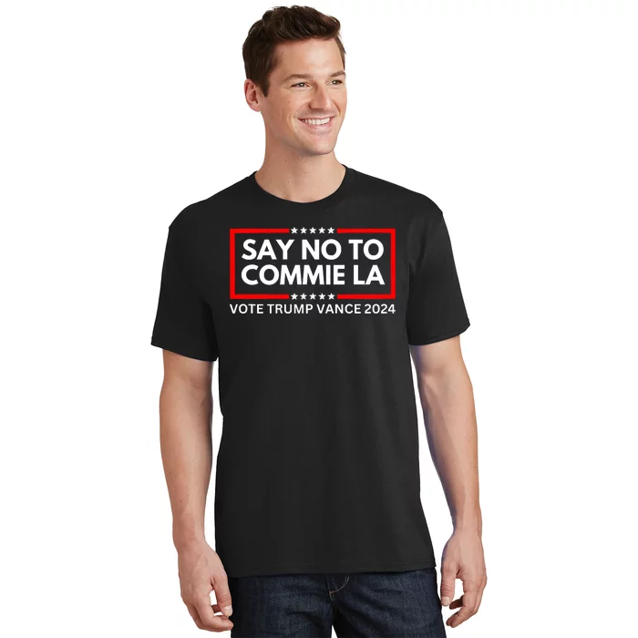 Funny Political Say No To Commie La Vote Trump Vance 2024 T-Shirt