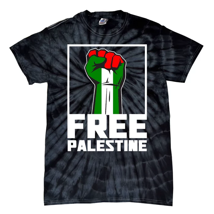 Free Palestine Support Palestine People Tie-Dye T-Shirt