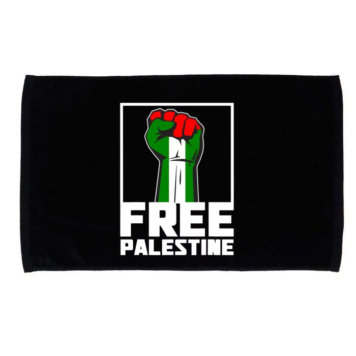 Free Palestine Support Palestine People Microfiber Hand Towel