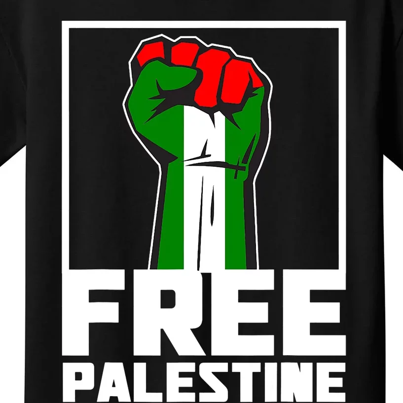 Free Palestine Support Palestine People Kids T-Shirt