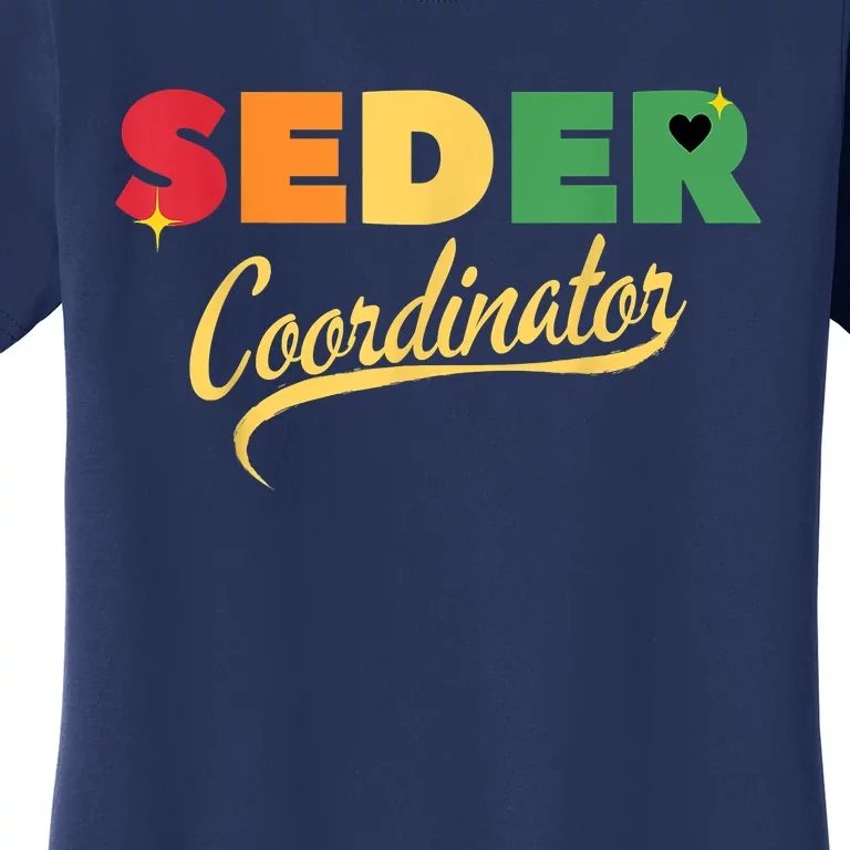 Funny Passover Seder Coordinator Jewish Passover Leader Women's T-Shirt