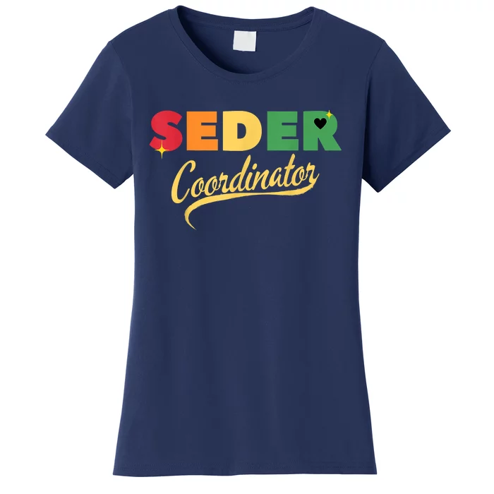 Funny Passover Seder Coordinator Jewish Passover Leader Women's T-Shirt