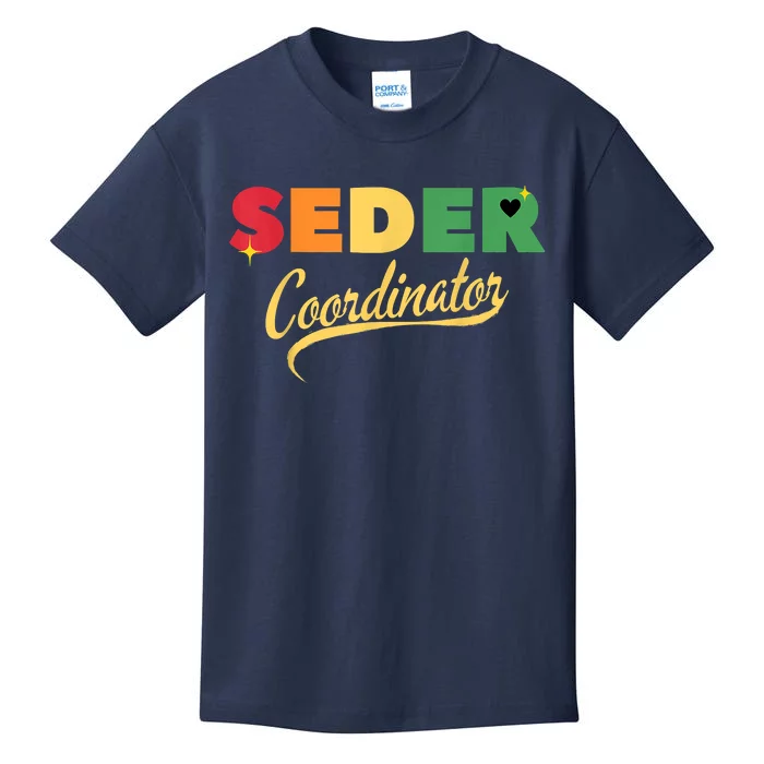 Funny Passover Seder Coordinator Jewish Passover Leader Kids T-Shirt