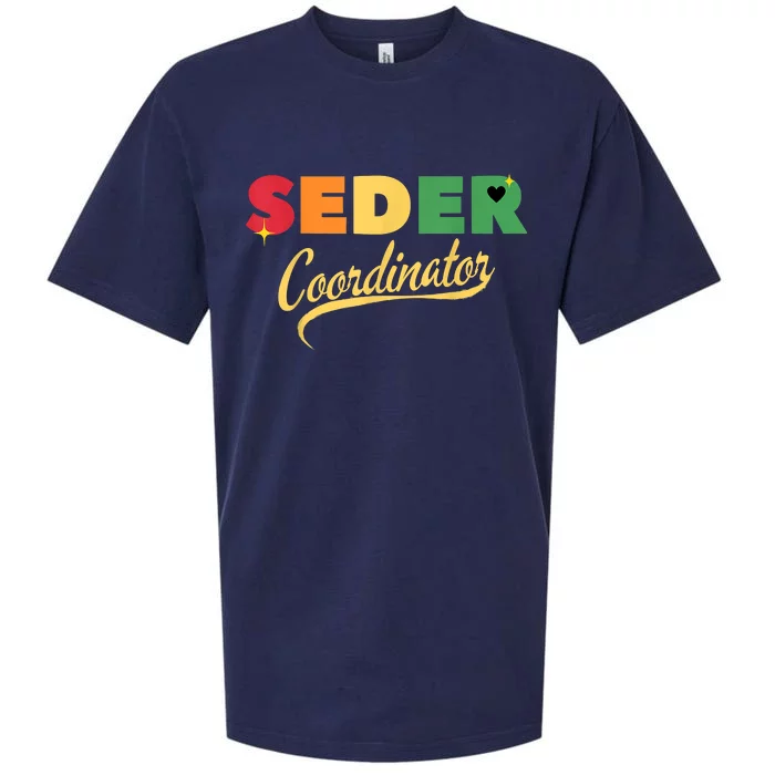 Funny Passover Seder Coordinator Jewish Passover Leader Sueded Cloud Jersey T-Shirt