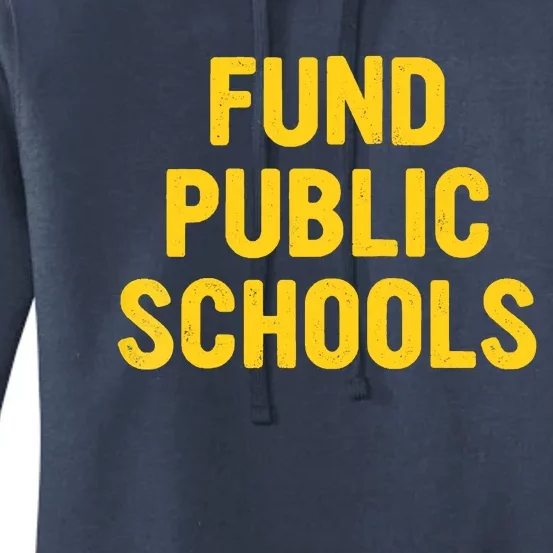 Fund Public Schools Raglan Baseball Women's Pullover Hoodie