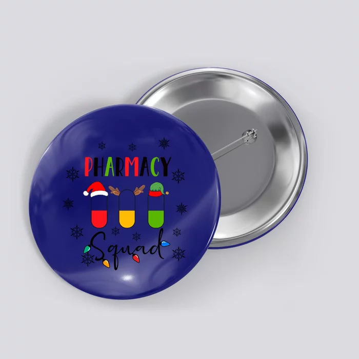 Funny Pharmacy Squad Christmas Cute Xmas Pharmacy Crew Gift Button