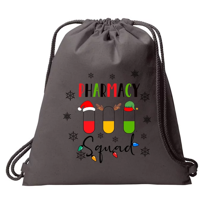 Funny Pharmacy Squad Christmas Cute Xmas Pharmacy Crew Gift Drawstring Bag