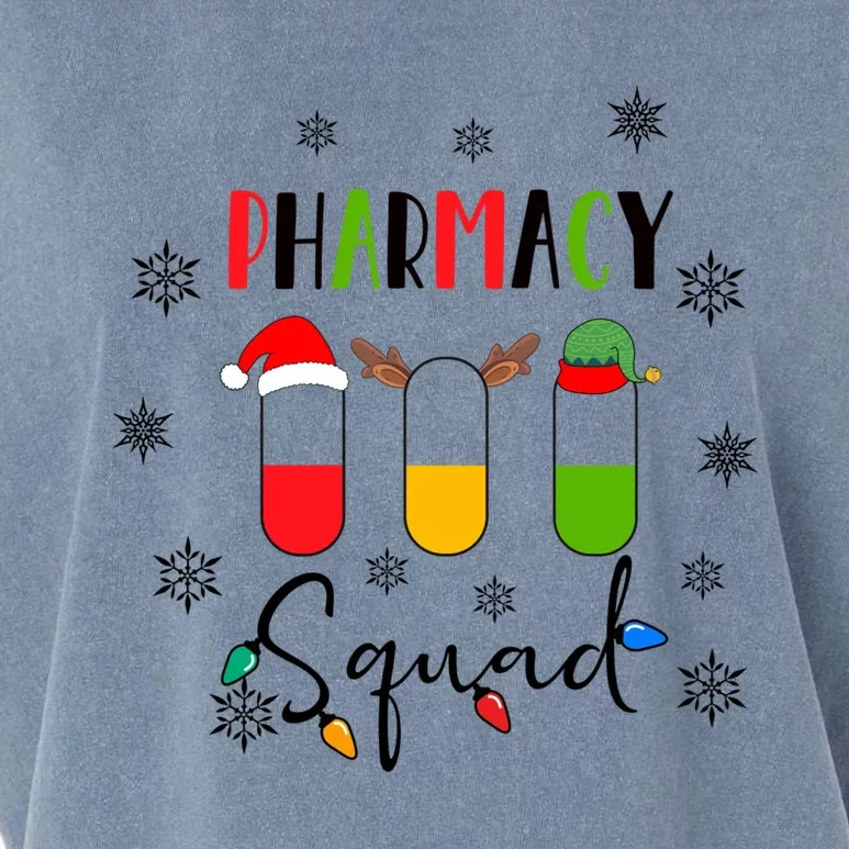 Funny Pharmacy Squad Christmas Cute Xmas Pharmacy Crew Gift Garment-Dyed Women's Muscle Tee