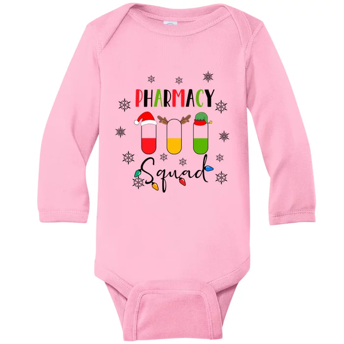 Funny Pharmacy Squad Christmas Cute Xmas Pharmacy Crew Gift Baby Long Sleeve Bodysuit