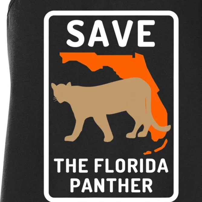 Florida Panther Save The Species Women's Racerback Tank