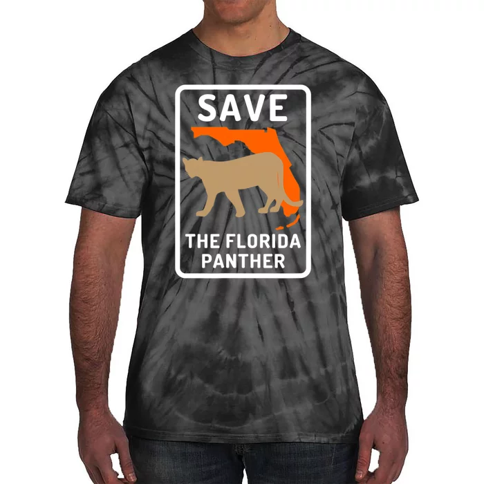 Florida Panther Save The Species Tie-Dye T-Shirt