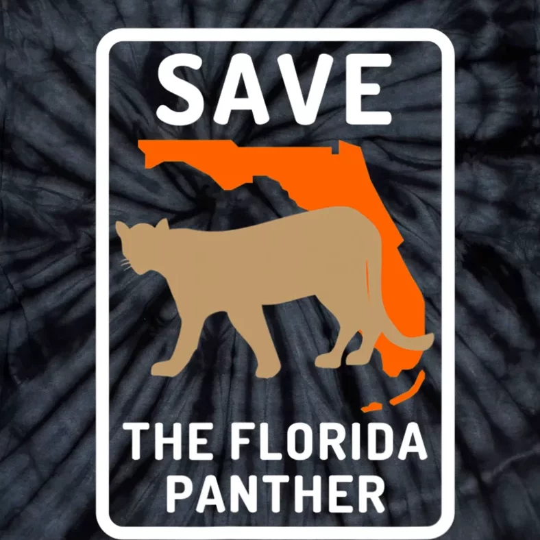 Florida Panther Save The Species Tie-Dye T-Shirt