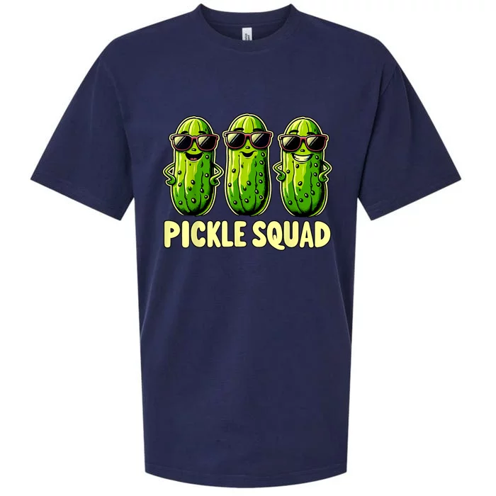 Funny Pickle Squad Dill Pickle Costume Vegan Pickle Crew Gift Sueded Cloud Jersey T-Shirt