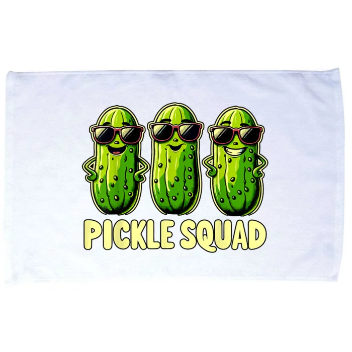 Funny Pickle Squad Dill Pickle Costume Vegan Pickle Crew Gift Microfiber Hand Towel