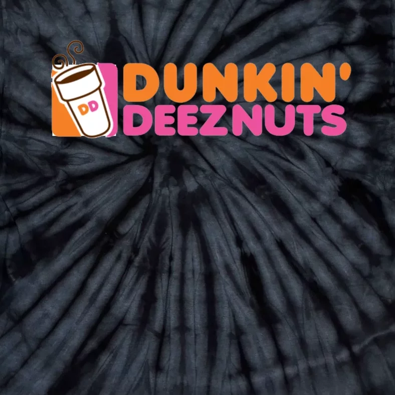 Funny Parody Spoof Dunkin' Deeznuts Design Tie-Dye T-Shirt