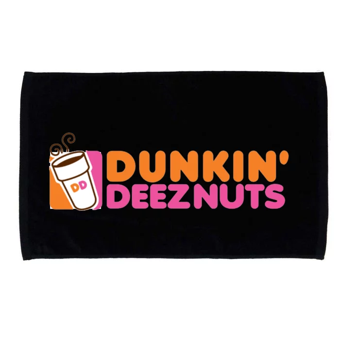 Funny Parody Spoof Dunkin' Deeznuts Design Microfiber Hand Towel