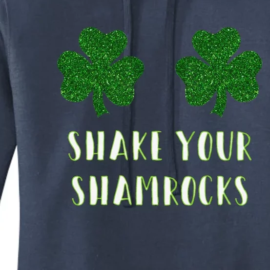 Fun Party Shake Your Shamrocks St. Paddy's Women's Pullover Hoodie