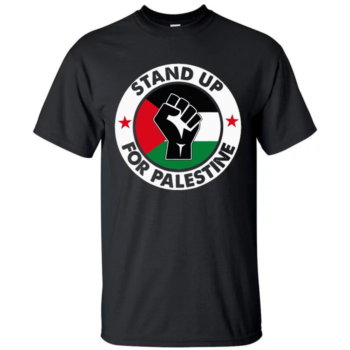 Free Palestine Stand Up For Palestine Tall T-Shirt