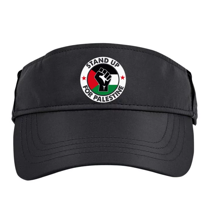 Free Palestine Stand Up For Palestine Adult Drive Performance Visor