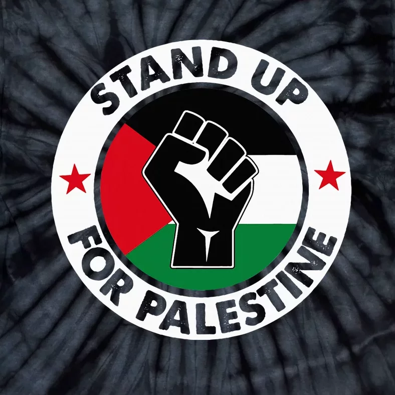 Free Palestine Stand Up For Palestine Tie-Dye T-Shirt