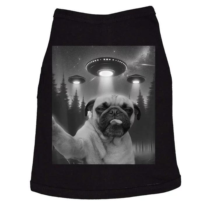 Funny Pug Selfie With Ufos Dog Dad Mom Boy Girl Doggie Tank