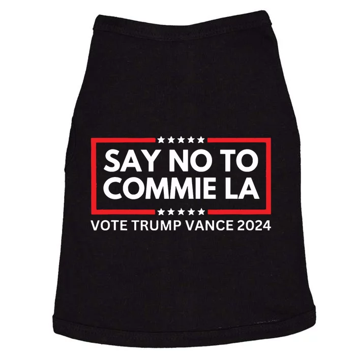 Funny Political Say No To Commie La Vote Trump Vance 2024 Doggie Tank