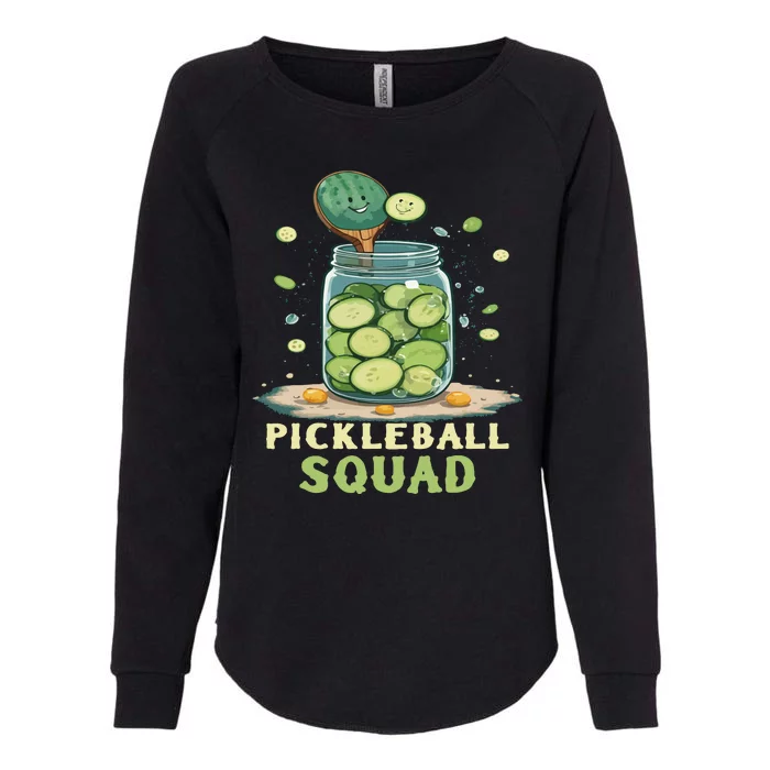 Funny Pickleball Squad Womens California Wash Sweatshirt