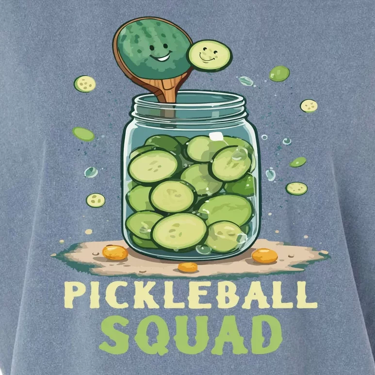 Funny Pickleball Squad Garment-Dyed Women's Muscle Tee