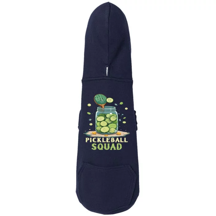 Funny Pickleball Squad Doggie 3-End Fleece Hoodie