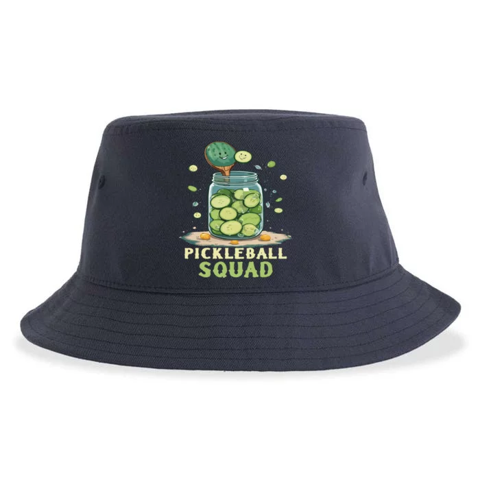 Funny Pickleball Squad Sustainable Bucket Hat