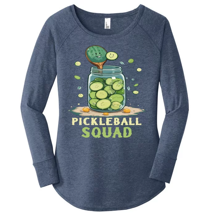 Funny Pickleball Squad Women's Perfect Tri Tunic Long Sleeve Shirt